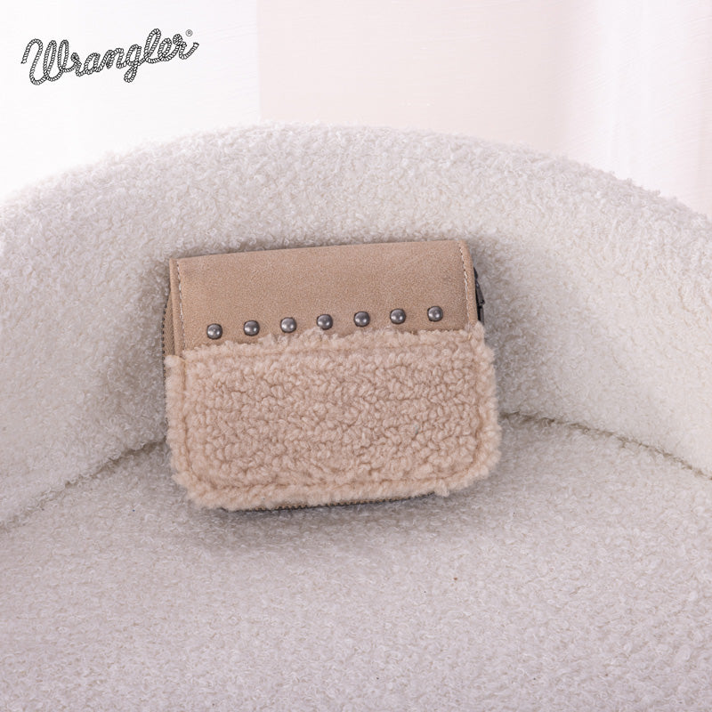 Wrangler Vintage Sherpa Bi-Fold Wallet
