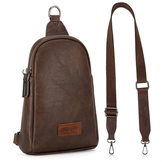 Wrangler Sling Bag/Crossbody/Chest Bag  - Coffee