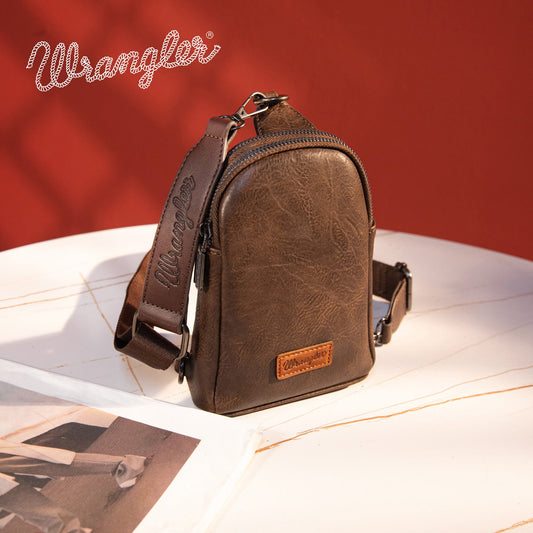 Wrangler Sling Bag/Crossbody/Chest Bag  - Coffee