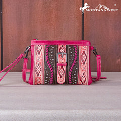 Montana West Aztec Buckle Collection Clutch/Crossbody