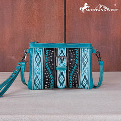 Montana West Aztec Buckle Collection Clutch/Crossbody