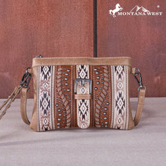 Montana West Aztec Buckle Collection Clutch/Crossbody