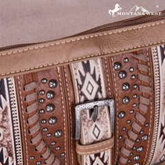 Montana West Aztec Buckle Collection Clutch/Crossbody