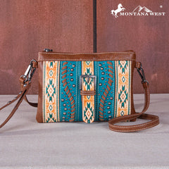 Montana West Aztec Buckle Collection Clutch/Crossbody
