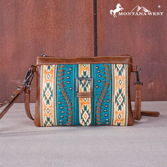 Montana West Aztec Buckle Collection Clutch/Crossbody