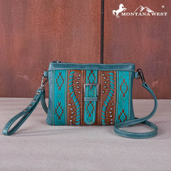 Montana West Aztec Buckle Collection Clutch/Crossbody