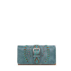 Montana West Aztec Buckle Collection Wallet