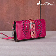 Montana West Aztec Buckle Collection Wallet