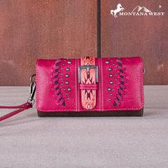 Montana West Aztec Buckle Collection Wallet