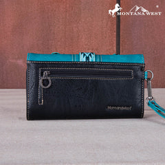 Montana West Aztec Buckle Collection Wallet