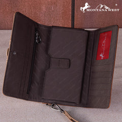 Montana West Aztec Buckle Collection Wallet