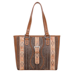 Montana West Aztec Buckle Collection Concealed Carry Tote