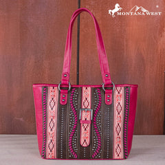 Montana West Aztec Buckle Collection Concealed Carry Tote
