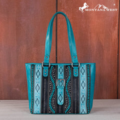 Montana West Aztec Buckle Collection Concealed Carry Tote