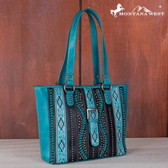 Montana West Aztec Buckle Collection Concealed Carry Tote