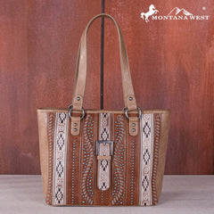 Montana West Aztec Buckle Collection Concealed Carry Tote