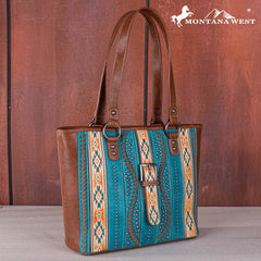 Montana West Aztec Buckle Collection Concealed Carry Tote