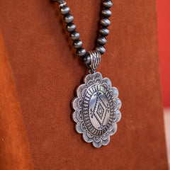 Rustic Couture  Bohemian Jewelry Sets Pendant Necklace Earrings