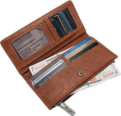 Wrangler Cow Print Bi-Fold Wallet - Brown