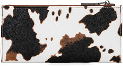 Wrangler Cow Print Bi-Fold Wallet - Brown