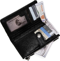 Wrangler Cow Print Bi-Fold Wallet - Black