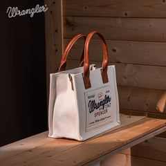 Wrangler Canvas Tote/Crossbody - Beige