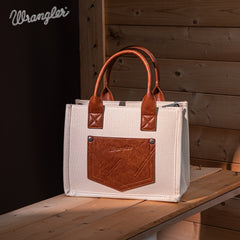 Wrangler Canvas Tote/Crossbody - Beige