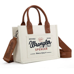 Wrangler Canvas Tote/Crossbody - Beige