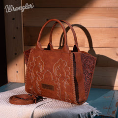 Wrangler Vintage Embroidered Boot Scroll Tote Bag