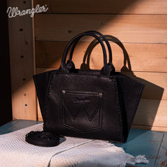 Wrangler Vintage Embroidered Boot Scroll Tote Bag