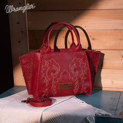 Wrangler Vintage Embroidered Boot Scroll Tote Bag