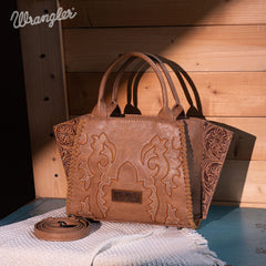 Wrangler Vintage Embroidered Boot Scroll Tote Bag