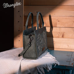 Wrangler Vintage Embroidered Boot Scroll Crossbody Bag
