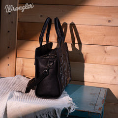 Wrangler Vintage Embroidered Boot Scroll Crossbody Bag