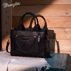 Wrangler Vintage Embroidered Boot Scroll Crossbody Bag