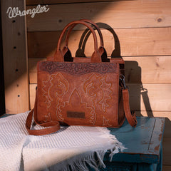 Wrangler Vintage Embroidered Boot Scroll Crossbody Bag