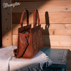 Wrangler Vintage Embroidered Boot Scroll Crossbody Bag