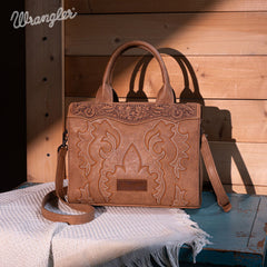 Wrangler Vintage Embroidered Boot Scroll Crossbody Bag