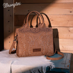 Wrangler Vintage Embroidered Boot Scroll Crossbody Bag