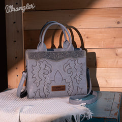Wrangler Vintage Embroidered Boot Scroll Crossbody Bag