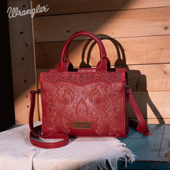 Wrangler Vintage Embroidered Boot Scroll Crossbody Bag