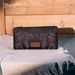 Wrangler Vintage Embroidered Boot Scroll Crossbody Bag