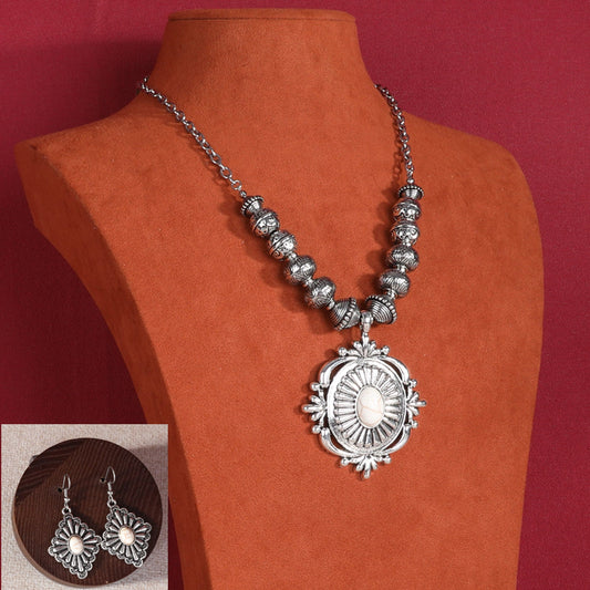 Rustic Couture   Bohemian Jewelry Sets Pendant Necklace Earrings