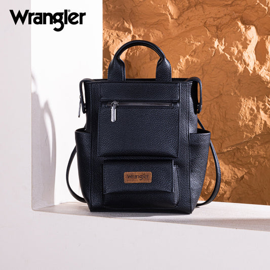 Wrangler  Tote/Shoulder Bag Convertible Backpack - Black